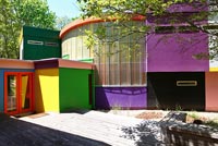 Colourful house and decking