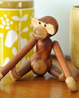 Wooden monkey toy