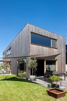 Contemporary wooden house