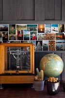 Display of photos and ornaments