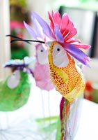 Paper hummingbird ornament