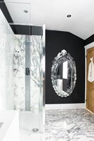 Marble shower cubicle
