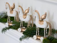 Christmas decorations with Pine foliage