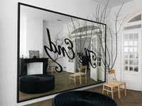 Mirrored feature wall