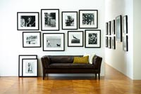 Display of black and white photography
