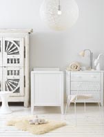 White nursery furniture