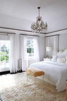 Classic white bedroom 
