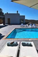 Luxury patio with pool