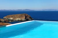 Luxury infinity pool with sea view