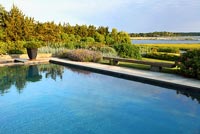 Country garden with swimming pool and scenic view
