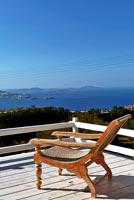 Sea view from balcony, Mykonos, Greece