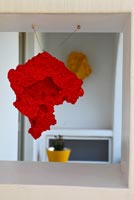 Red sponge decoration