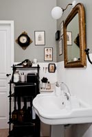 Classic bathroom with vintage accessories