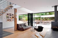Contemporary open plan living room
