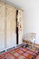 Ornate wooden wardrobe