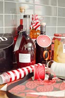 Christmas presents and drinks