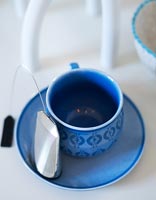 Blue teacup