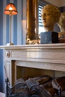 Classic marble fireplace