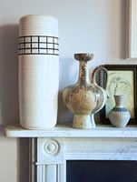 Vintage ceramics display