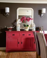 Red sideboard