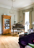 Classic living room with piano