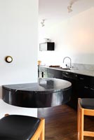 Curved kitchen counter