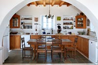 Traditional wooden kitchen diner