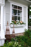 Classic clapboard house detail