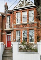 Victorian red brick house