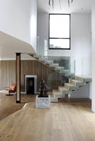 Contemporary open plan staircase