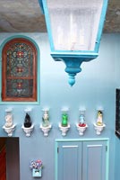 Display of kitsch statues