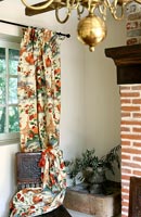 Floral curtains