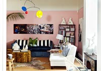 Modern eclectic living room