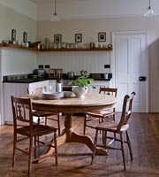 Wooden kitchen table and chairs