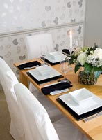 Modern dining room detail