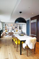 Contemporary open plan dining room