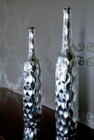 Modern metal vases