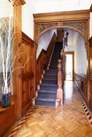Classic wooden hallway