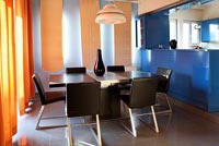 Modern open plan dining room