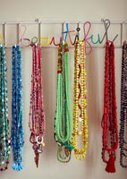 Colourful beads display