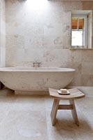 Modern bath made from Balinese marble