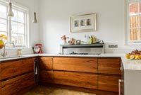 Contemporary wooden kitchen units