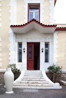 Entrance to mediterranean house