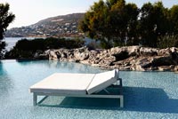 Luxury swimming pool with giant lounger