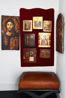 Display of religious paintings