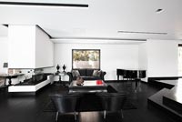 Black living room