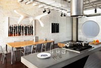 Industrial style kitchen diner