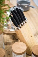 Wooden knife storage