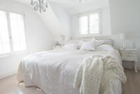 White bedding
