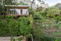 Vegetable garden and summerhouse
